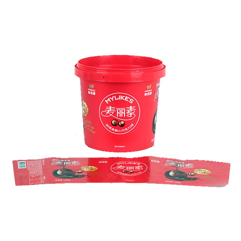 Snacks Bucket Injection Molding In Mold Label