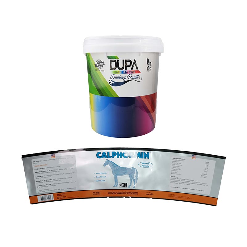 Paint Bucket Injection Molding In Mold Label
