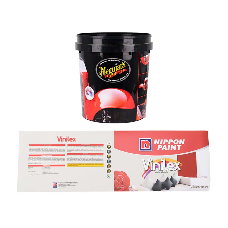 Paint Bucket Injection Molding In Mold Label